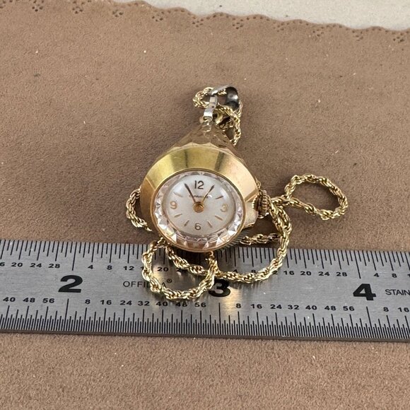 Vintage Caravelle made by Bulova in very good Condition 7 Jewel Necklace Pendant - Picture 10 of 10